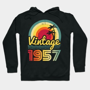 Vintage 1957 Made in 1957 66th birthday 66 years old Gift Hoodie